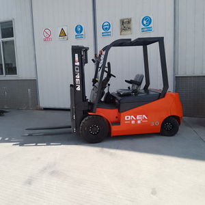 Carretilla elevadora eléctrica hidráulica resistente con capacidad de 2500 kg y 2,5 toneladas con motor de CA completo